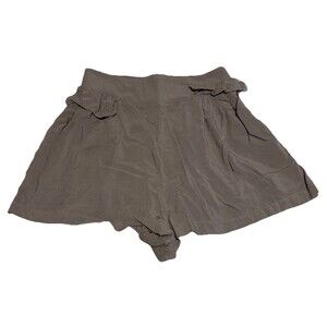 Free People Women’s Gray Ruffle Soft Shorts Size 0